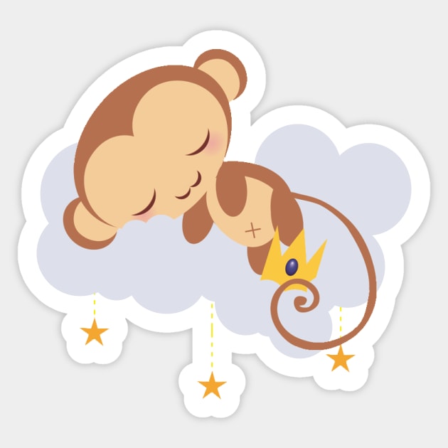 Sleepy Star Monkey Sticker by SaruHime